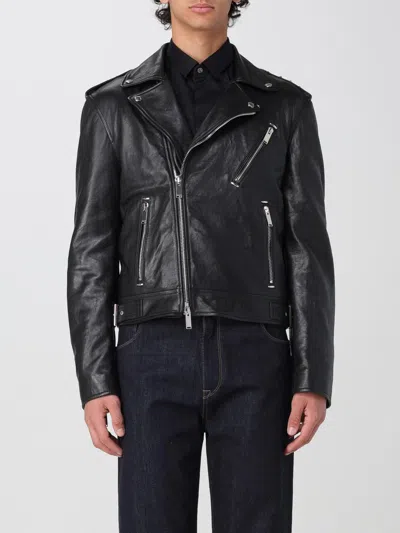 Alexander Mcqueen Piercing Leather Jacket In Black