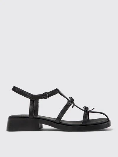 Camper Flat Sandal  Woman Color Black