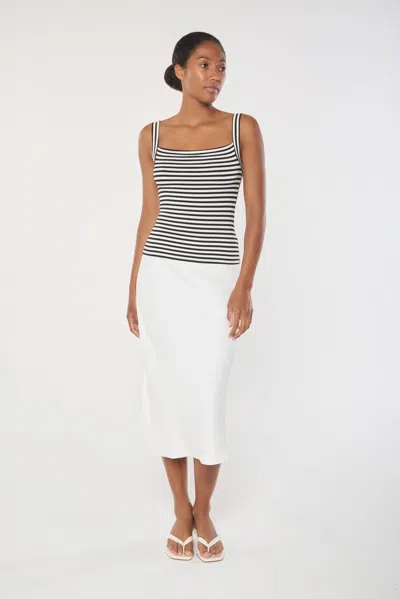 Anemos Rey Bias-cut Skirt In Stretch Twill