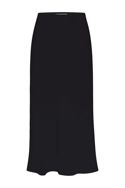 Anemos Rey Bias-cut Skirt In Stretch Twill
