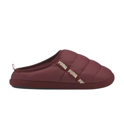 Pre-owned Puma Wmns Fluff Flip Slide 'high Risk Red'