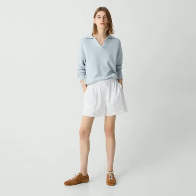 Theory Boxer Short In Linear Cotton