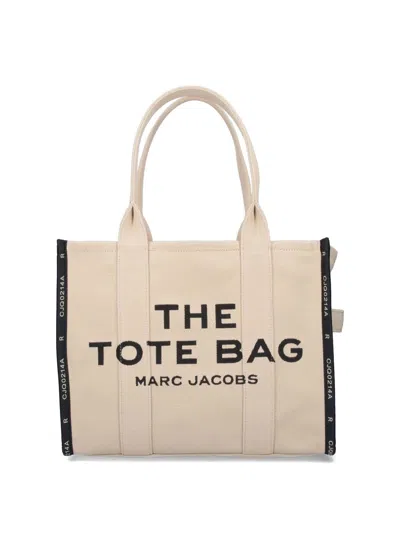 Marc Jacobs Ithe Large Tote Bag N Canvas With Jacquard Logo