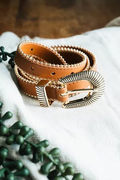 Laurel And Gold Women's Marfa Belt In Light Brown