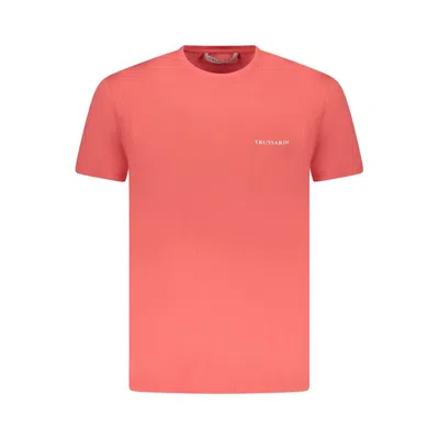 Trussardi Pink Cotton Men T-shirt