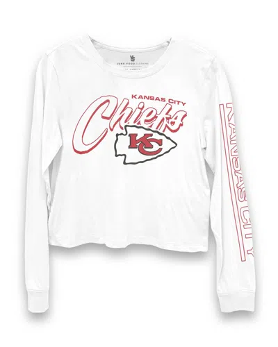 Junk Food Women's Chiefs Long Sleeve Tee In White