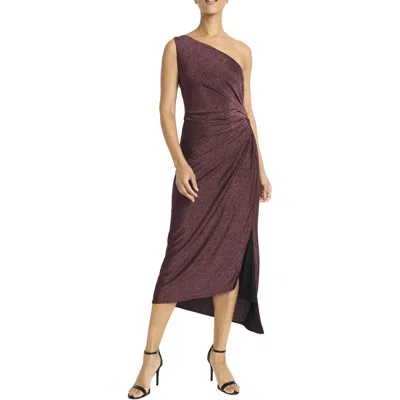 Maggy London Womens Slit Nylon Midi Dress