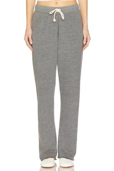 Perfectwhitetee Collins Fleece Straight Leg Sweatpants In Dark Heather Grey