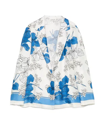 P.a.r.o.s.h Floral Print Jacket Front Pockets