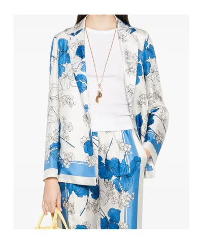 P.a.r.o.s.h Floral Print Jacket Front Pockets