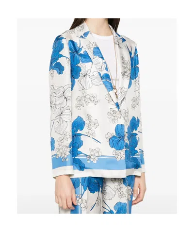 P.a.r.o.s.h Floral Print Jacket Front Pockets