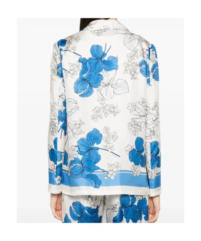 P.a.r.o.s.h Floral Print Jacket Front Pockets