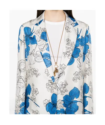 P.a.r.o.s.h Floral Print Jacket Front Pockets