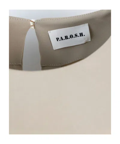 P.a.r.o.s.h Cady Round-neck Sleeveless Blouse