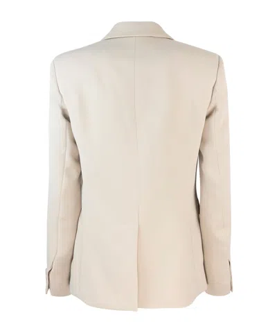 P.a.r.o.s.h Parosh Single-button Blazer With Tailored Silhouette In Sabbia