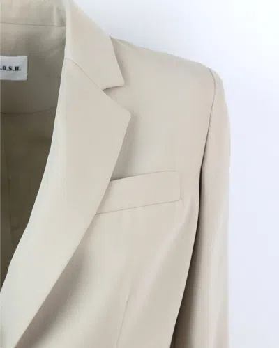 P.a.r.o.s.h Parosh Single-button Blazer With Tailored Silhouette In Sabbia