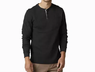 Fox Racing Grunt Work Thermal Henley Shirt In Black