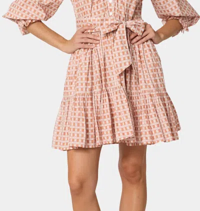 Cleobella Gloria Mini Dress In Bellini Plaid