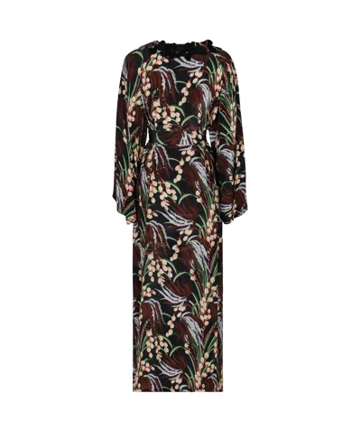 P.a.r.o.s.h Parosh Printed Crepe Dress