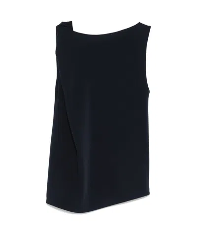 P.a.r.o.s.h Asymmetric Sleeveless Draped Top Design