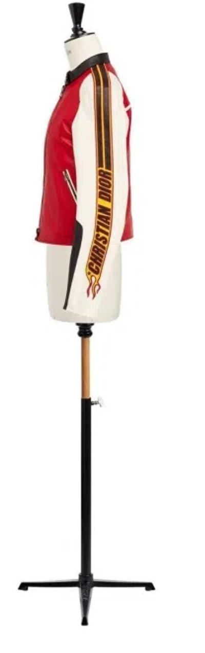 Dior Motorcycle Jacket In Red