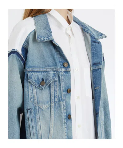 Junya Watanabe Denim Shirt Jacket In Blue