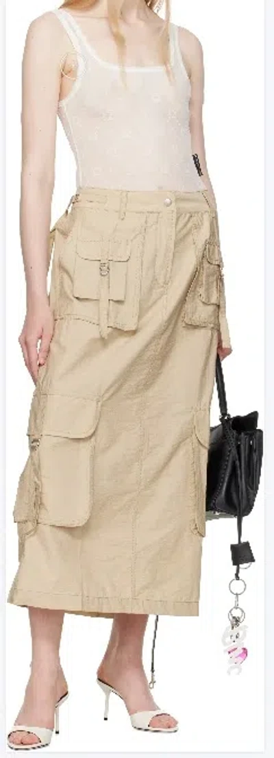 Marine Serre White Recycled Mesh Flock Bodysuit