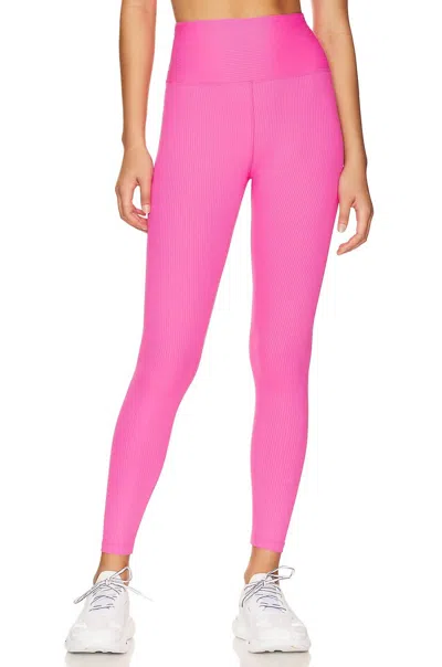 Year Of Ours Ribbed High High Legging In Hot Pink