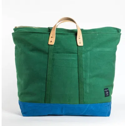 Immodest Cotton Women's Jumbo Zipper Tote Bag In Green