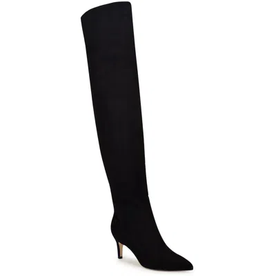 Nine West Womens Zipper Suede Knee-high Boots
