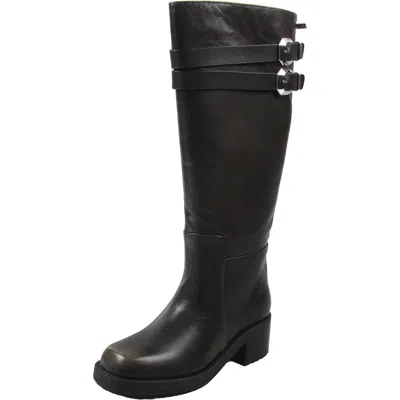 Marc Fisher Womens Zipper Leather Knee-high Boots