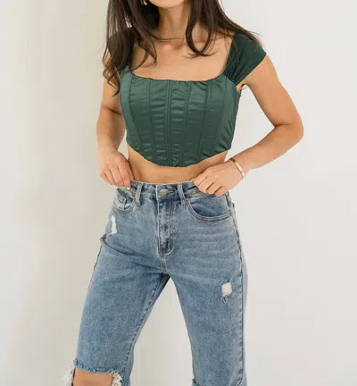 Tic Toc Myah Corset In Green