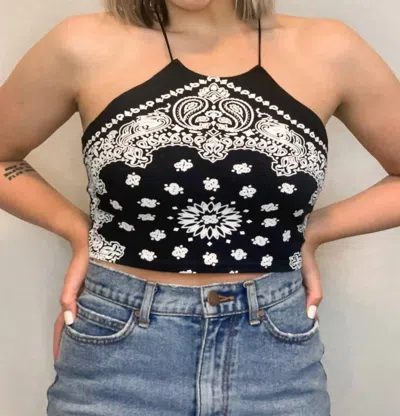 Cloud Ten Babetown Bandana Tank In Black