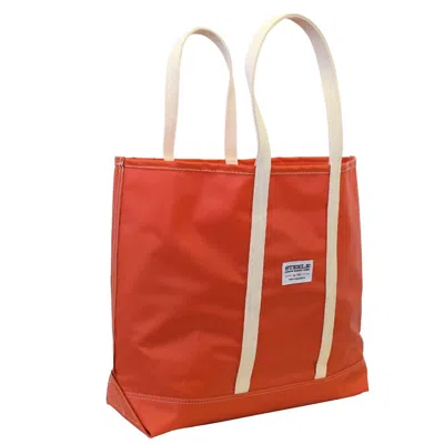 Steele Women Coated Canvas Tote Bag In Orange