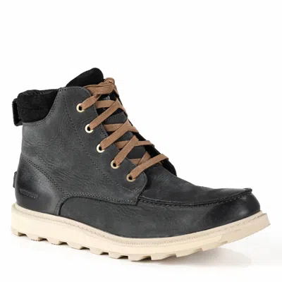 Sorel Men's Madson Moc Toe Boots In Coal