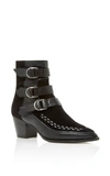 Isabel Marant Dickey Suede And Leather Ankle Boots