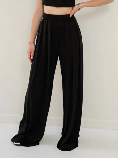 Win Win Ella Palazzo Pant In Black