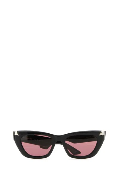 Alexander Mcqueen Black Acetate Punk Rivet Sunglasses
