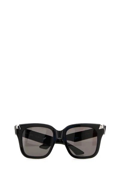 Alexander Mcqueen Black Acetate Punk Rivet Sunglasses
