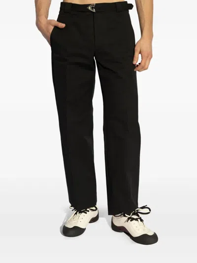 Alexander Mcqueen Black Cotton Blend Pant