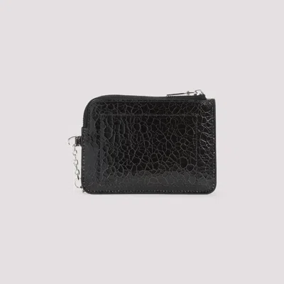 Alexander Mcqueen Black Leather Card Holder
