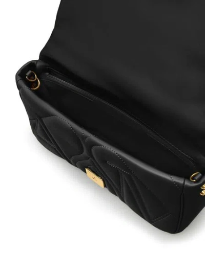 Alexander Mcqueen Black Leather Small Seal Shoulder Bag