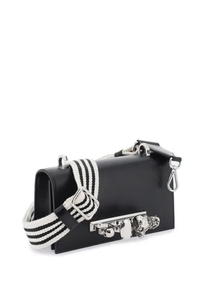 Alexander Mcqueen Black Leather The Knuckle Satchel Crossbody Bag