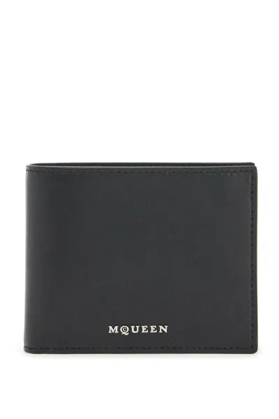 Alexander Mcqueen Black Leather Wallet