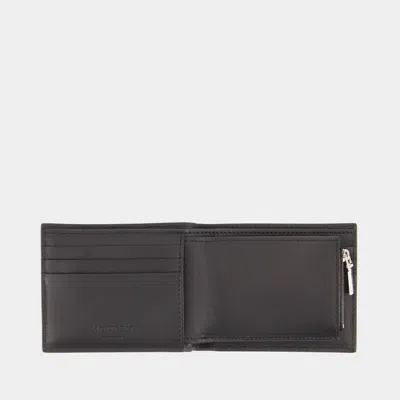 Alexander Mcqueen Black Leather Wallet