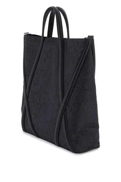 Alexander Mcqueen Black Nylon The Harness Shopping Bag