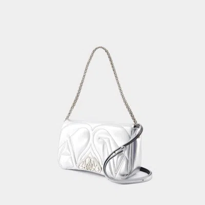 Alexander Mcqueen The Seal Mini Metallic Leather Crossbody Bag