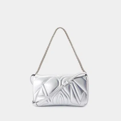 Alexander Mcqueen The Seal Mini Metallic Leather Crossbody Bag