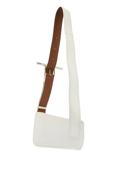 Alexander Mcqueen Leather Crossbody Bag With Adjustable Strap And Textured Finish