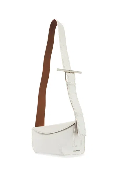 Alexander Mcqueen Leather Crossbody Bag With Adjustable Strap And Textured Finish